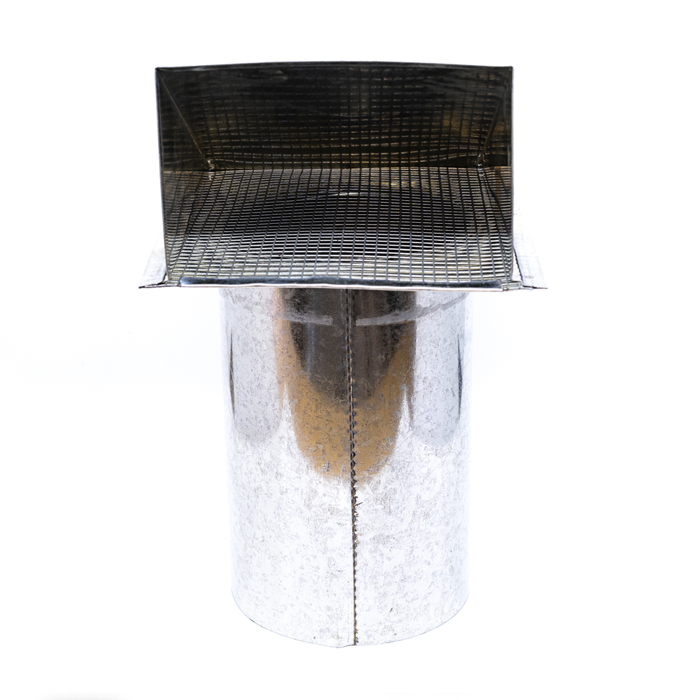 Acople pared exterior con tapa 150 mm