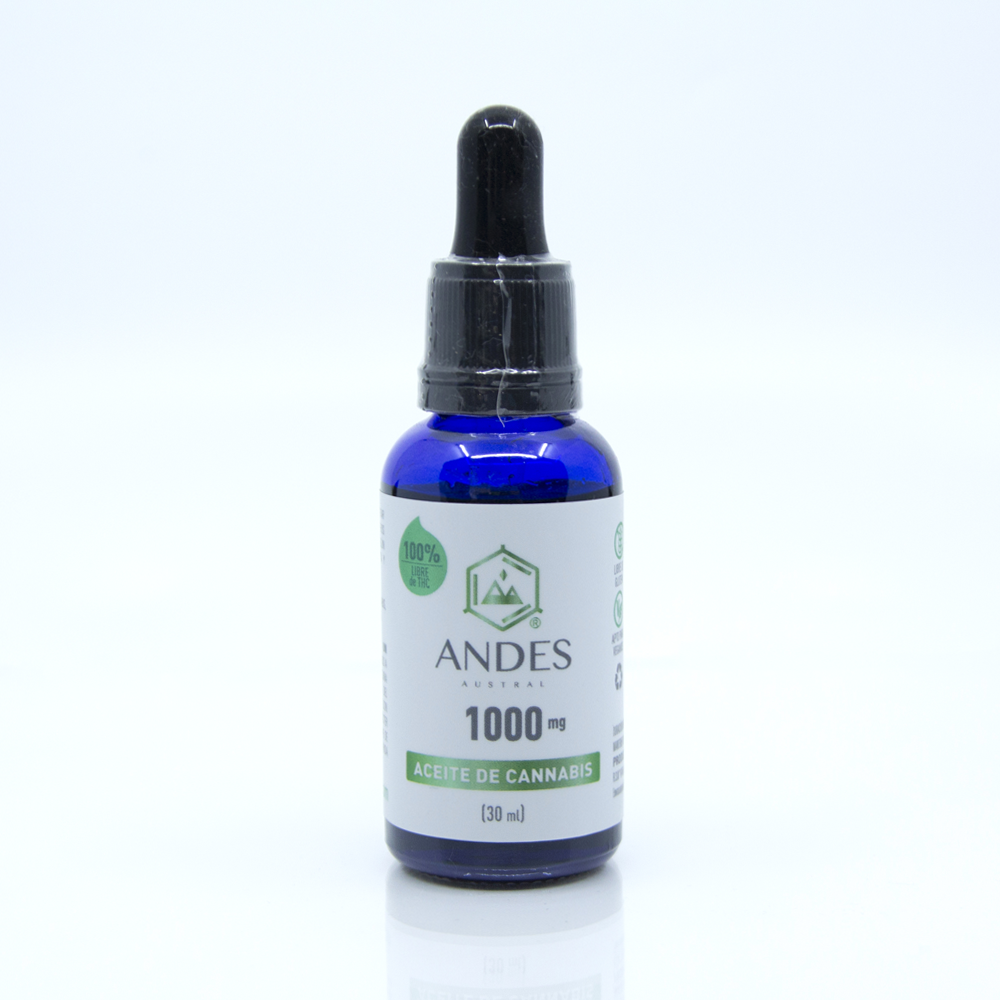 Andes Austral Aceite 1000mg - 30 ml FULLSPECTRUM Sabor Natural o Menta