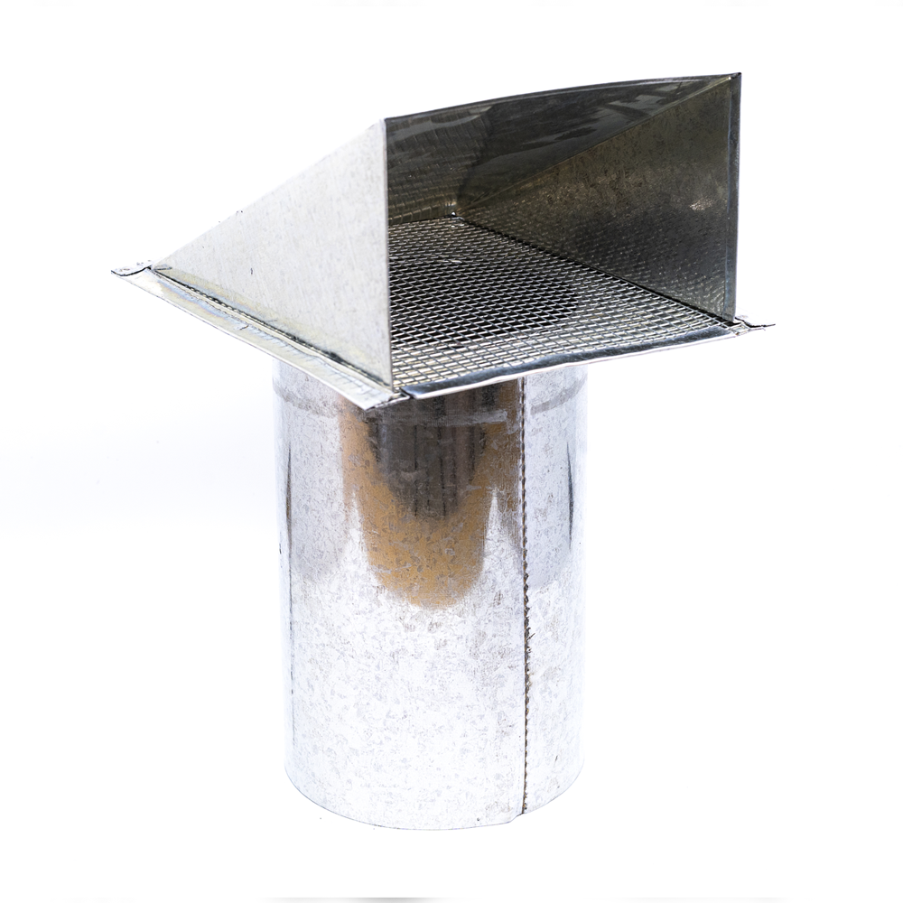 Acople pared exterior con tapa 150 mm