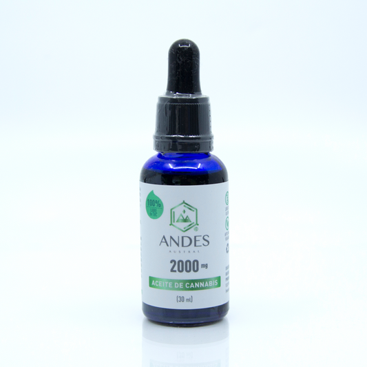 Andes Austral Aceite 2000mg - 30 ml FULLSPECTRUM Sabor Natural o Menta