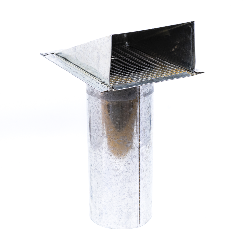 Acople pared exterior con tapa 100 mm