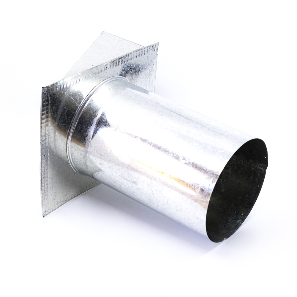 Acople pared exterior con tapa 150 mm