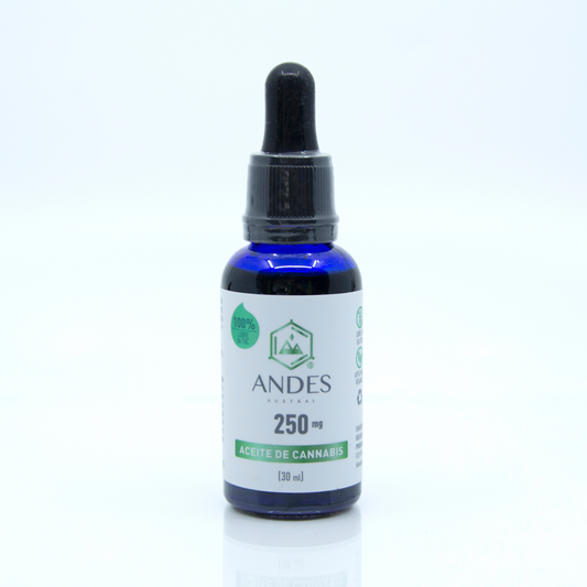 Andes Austral Aceite 250mg - 30 ml Sabor Natural o Menta