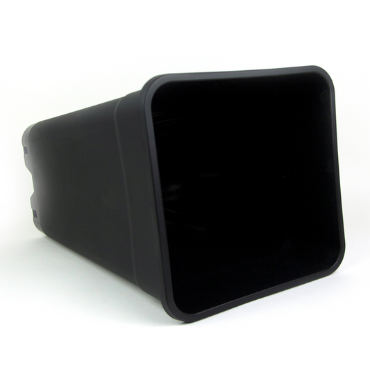 18 Litros Maceta Cuadrada Plástica Negra  (26x26x37.5cm)