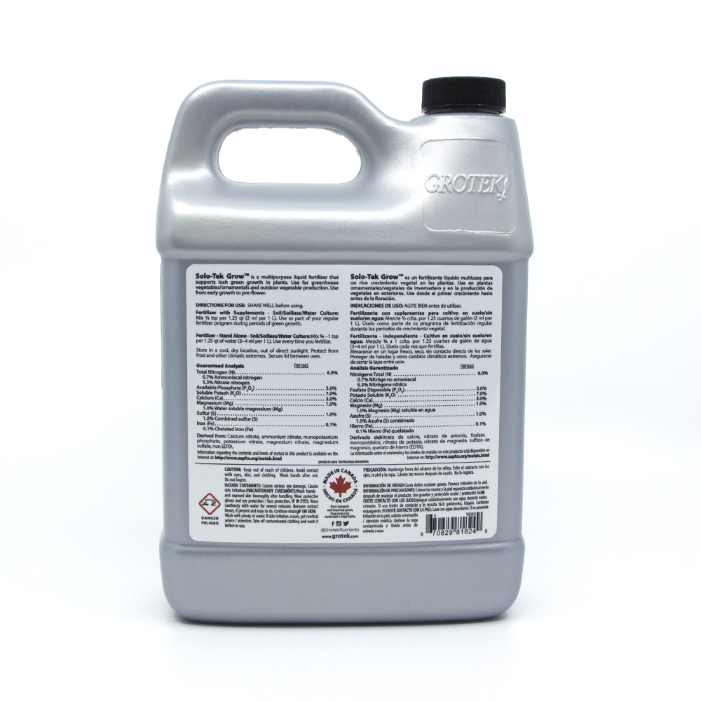 Solo Tek Grow - Grotek