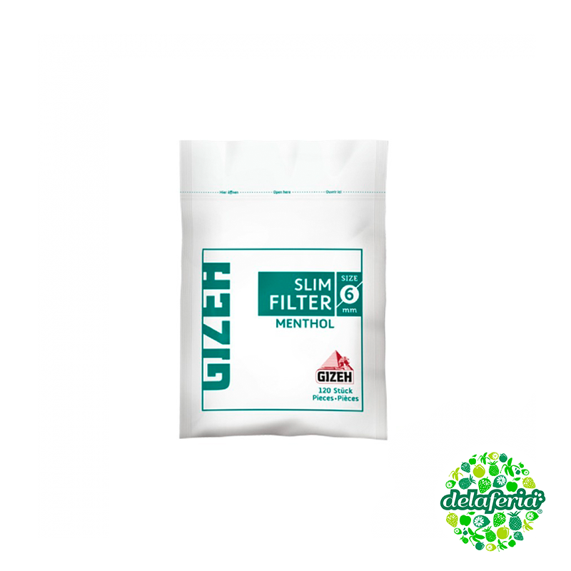 Filtro Slim mentolado Gizeh