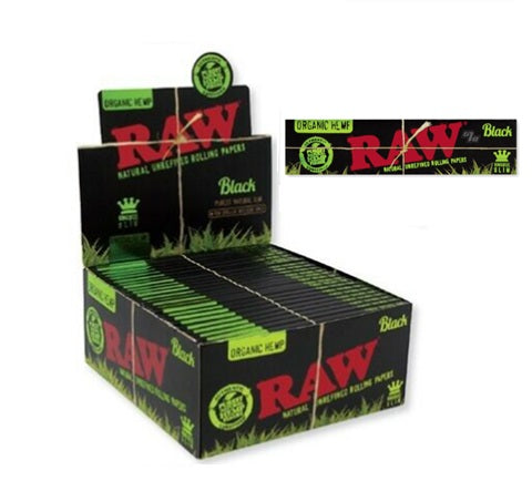 Papelillo Raw Black Organick Hemp King Size 50uds